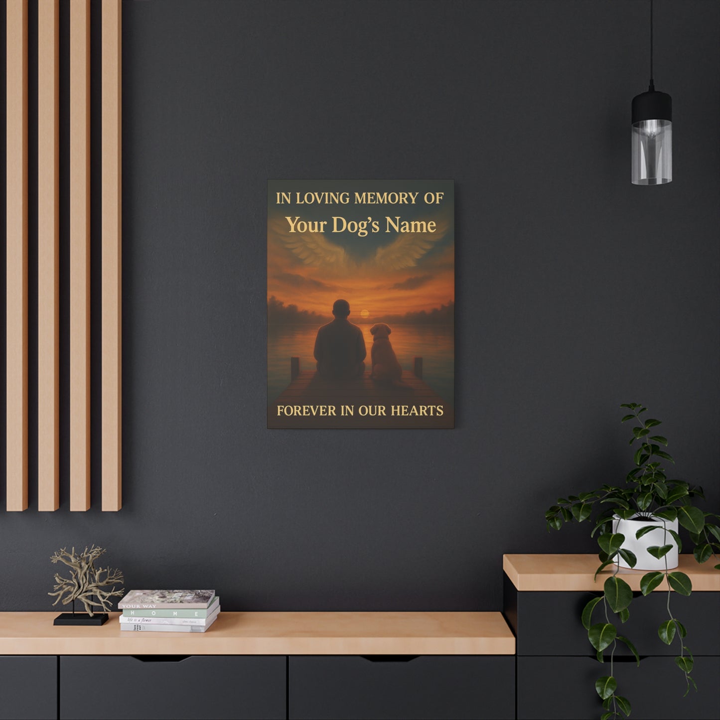 In Loving Memory Dog Memorial Canvas
