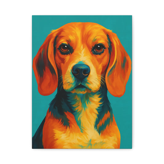Beagle Wall Art – Vibrant & Loyal Dog Canvas Print