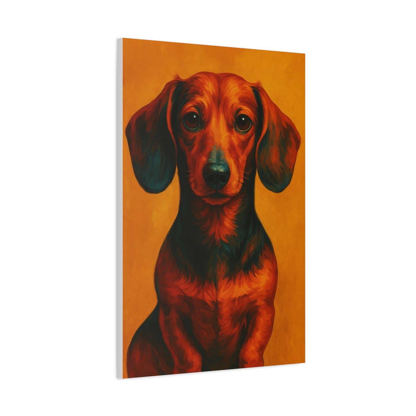 Dachshund Wall Art – Playful & Colorful Wiener Dog Canvas Print
