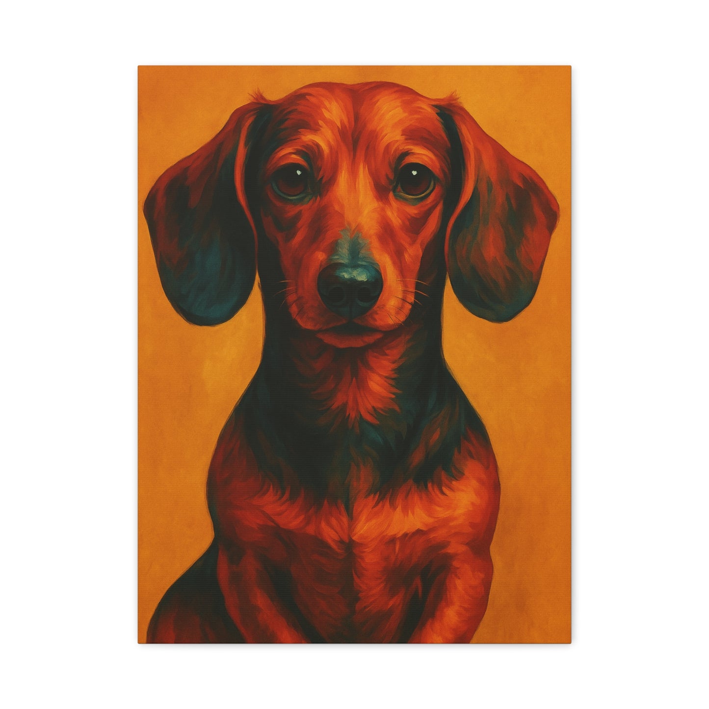 Dachshund Wall Art – Playful & Colorful Wiener Dog Canvas Print