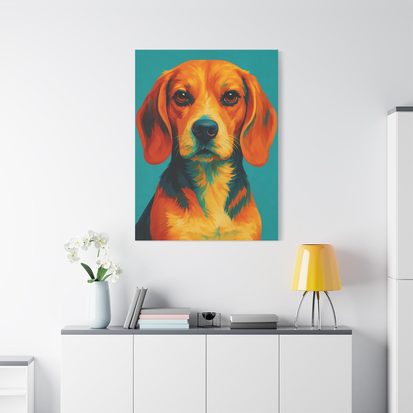 Beagle Wall Art – Vibrant & Loyal Dog Canvas Print