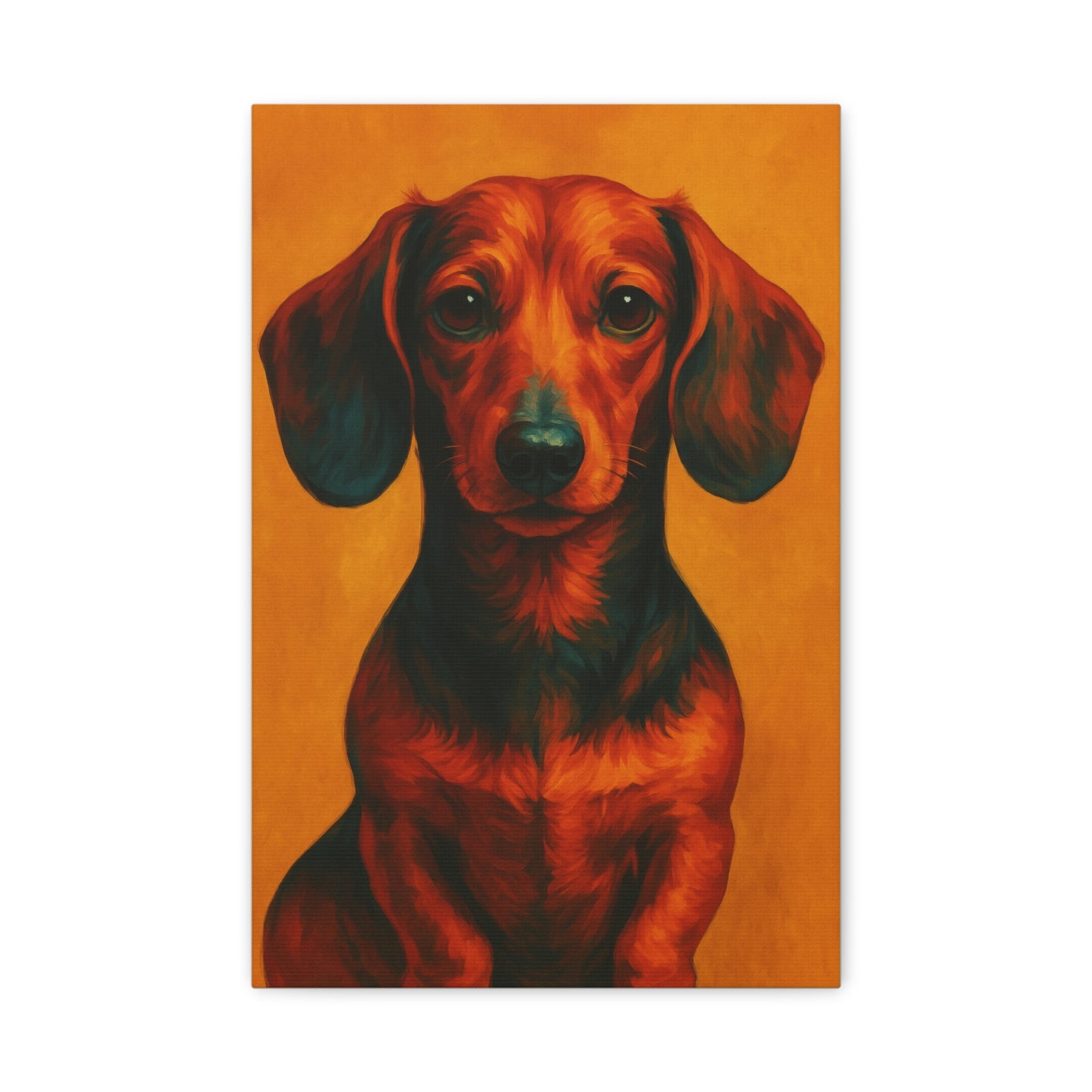 Dachshund Wall Art – Playful & Colorful Wiener Dog Canvas Print