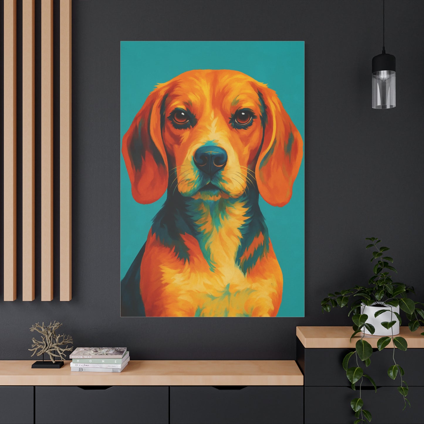 Beagle Wall Art – Vibrant & Loyal Dog Canvas Print