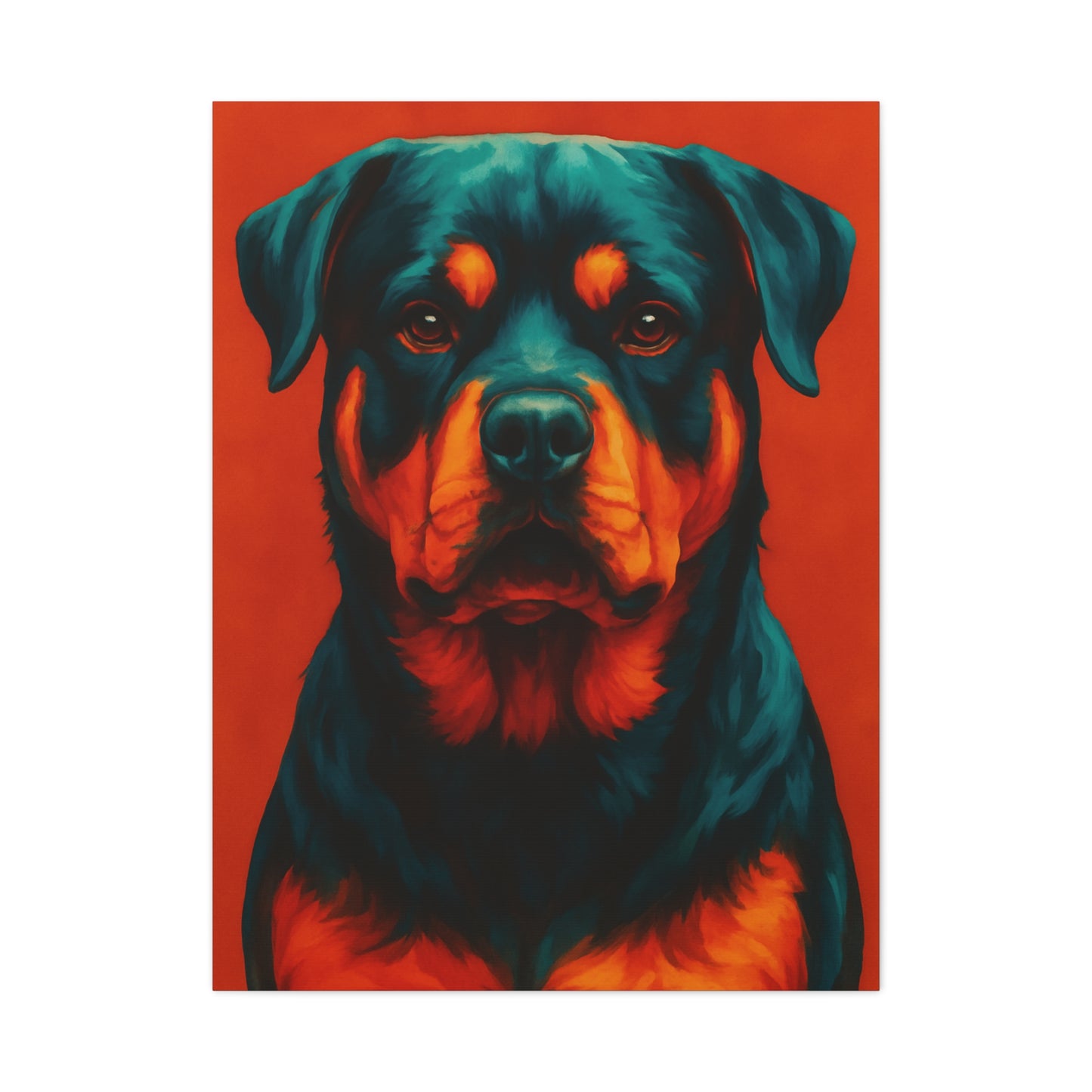 Rottweiler Wall Art – Bold & Loyal Dog Canvas Print