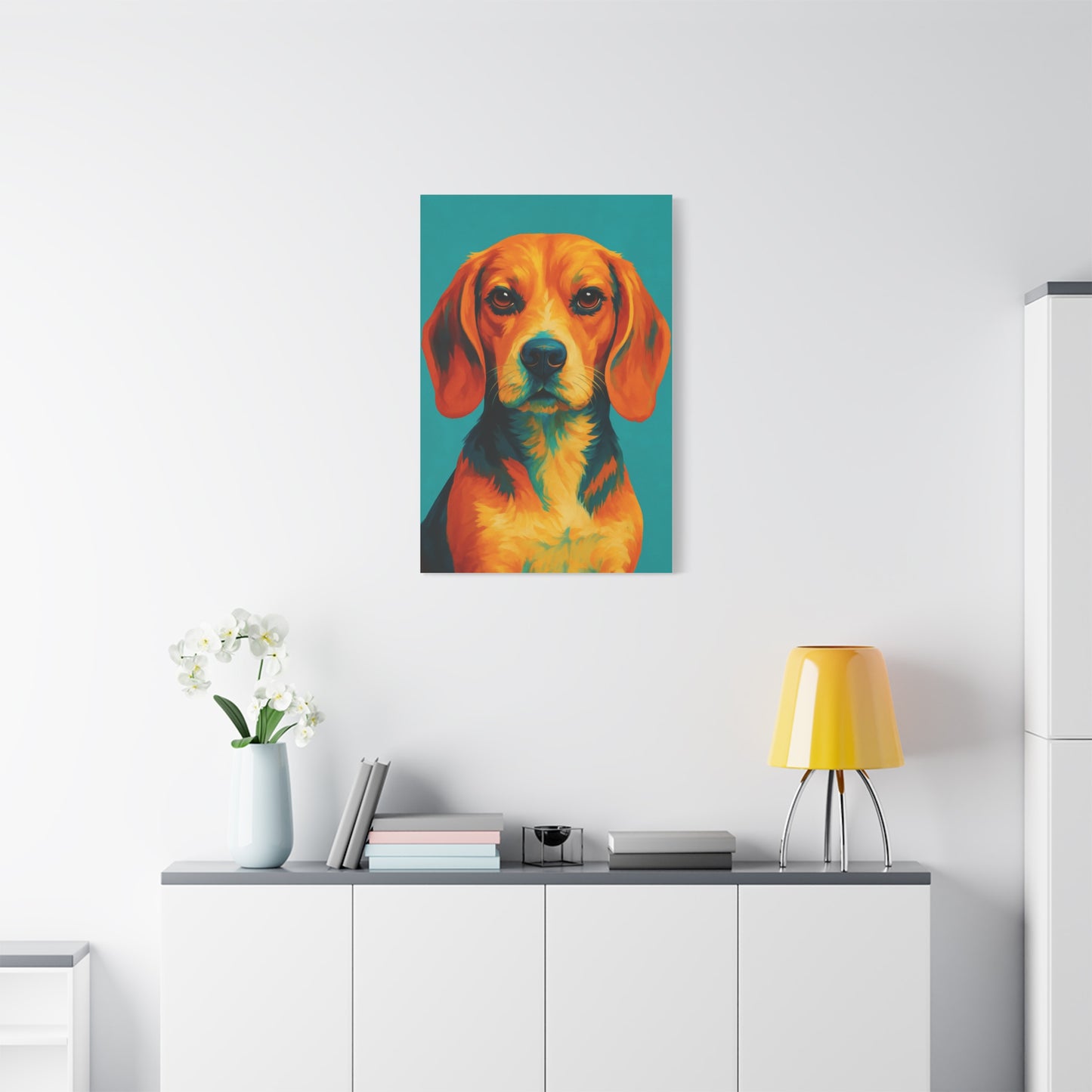 Beagle Wall Art – Vibrant & Loyal Dog Canvas Print