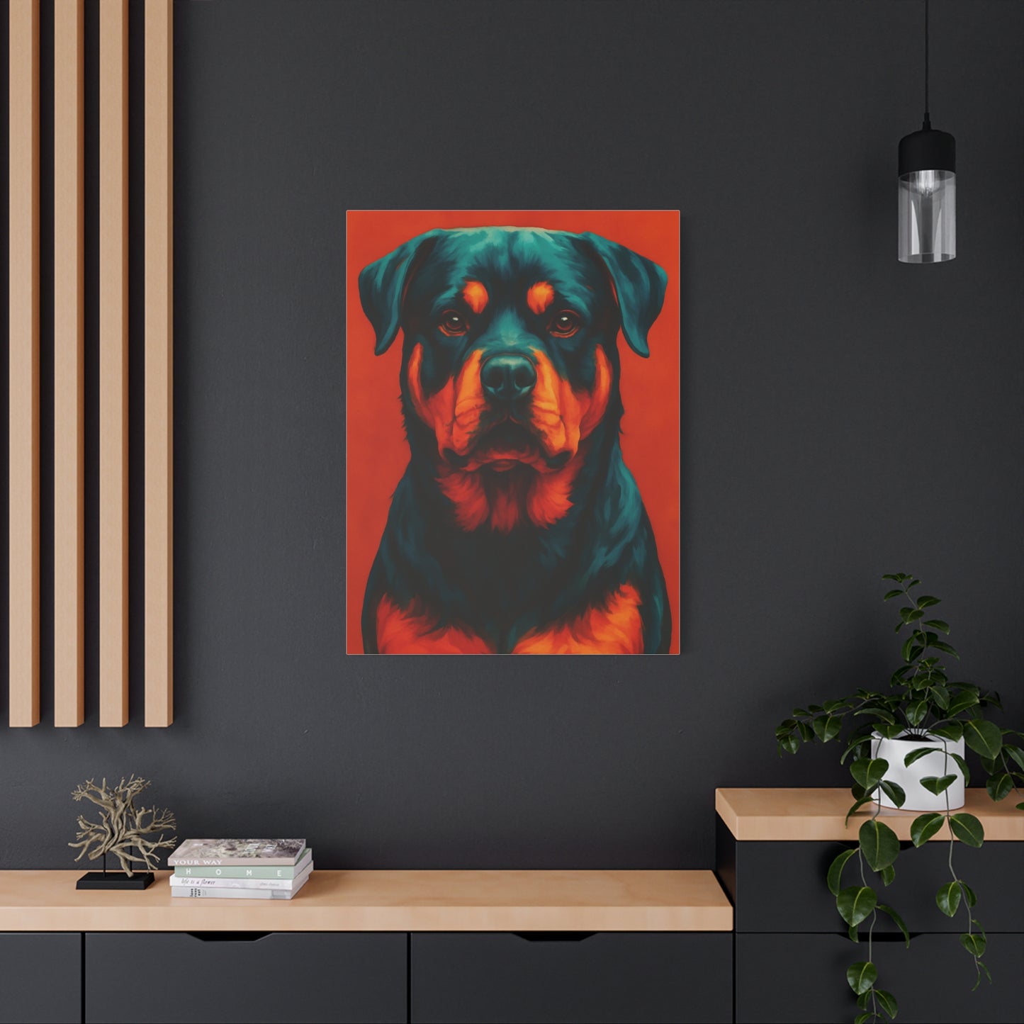 Rottweiler Wall Art – Bold & Loyal Dog Canvas Print
