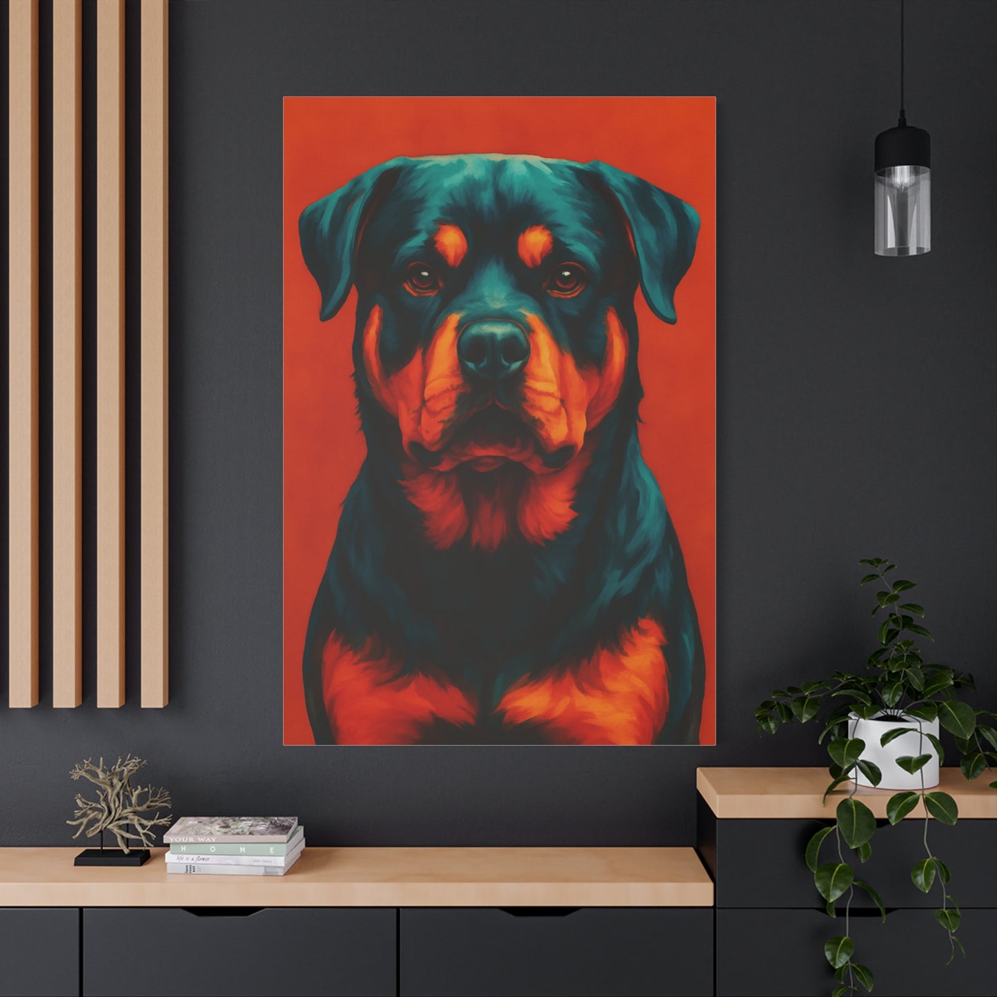 Rottweiler Wall Art – Bold & Loyal Dog Canvas Print