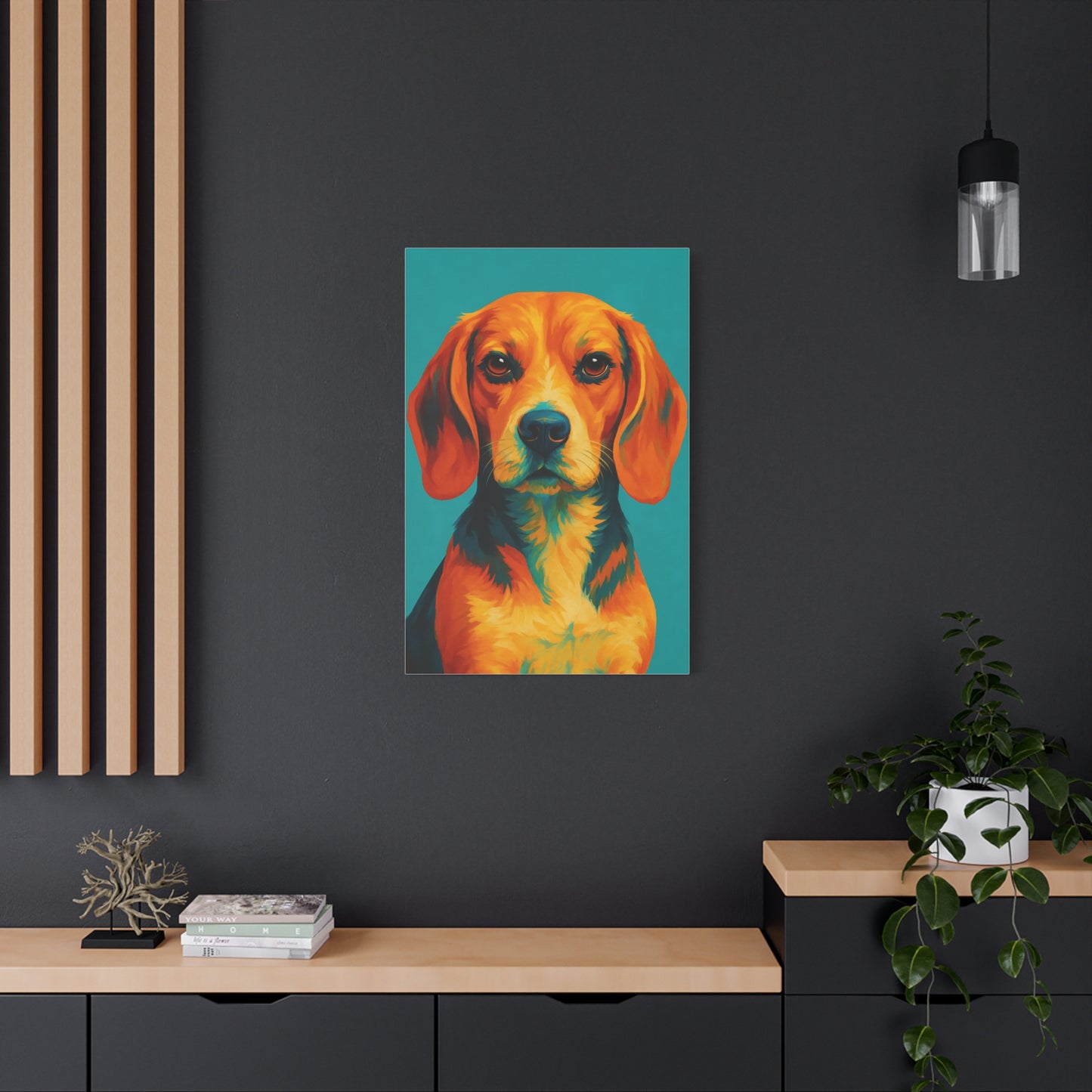 Beagle Wall Art – Vibrant & Loyal Dog Canvas Print