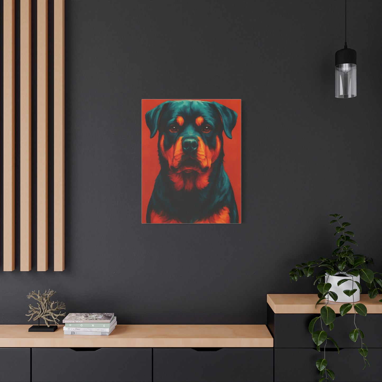 Rottweiler Wall Art – Bold & Loyal Dog Canvas Print