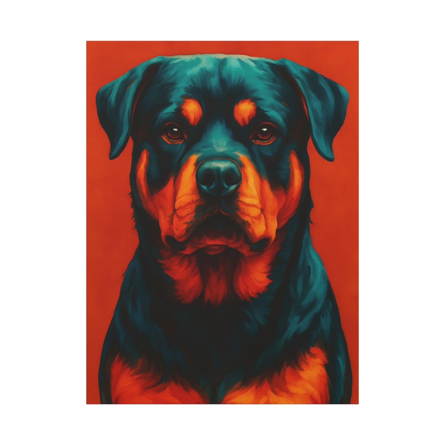 Rottweiler Wall Art – Bold & Loyal Dog Canvas Print