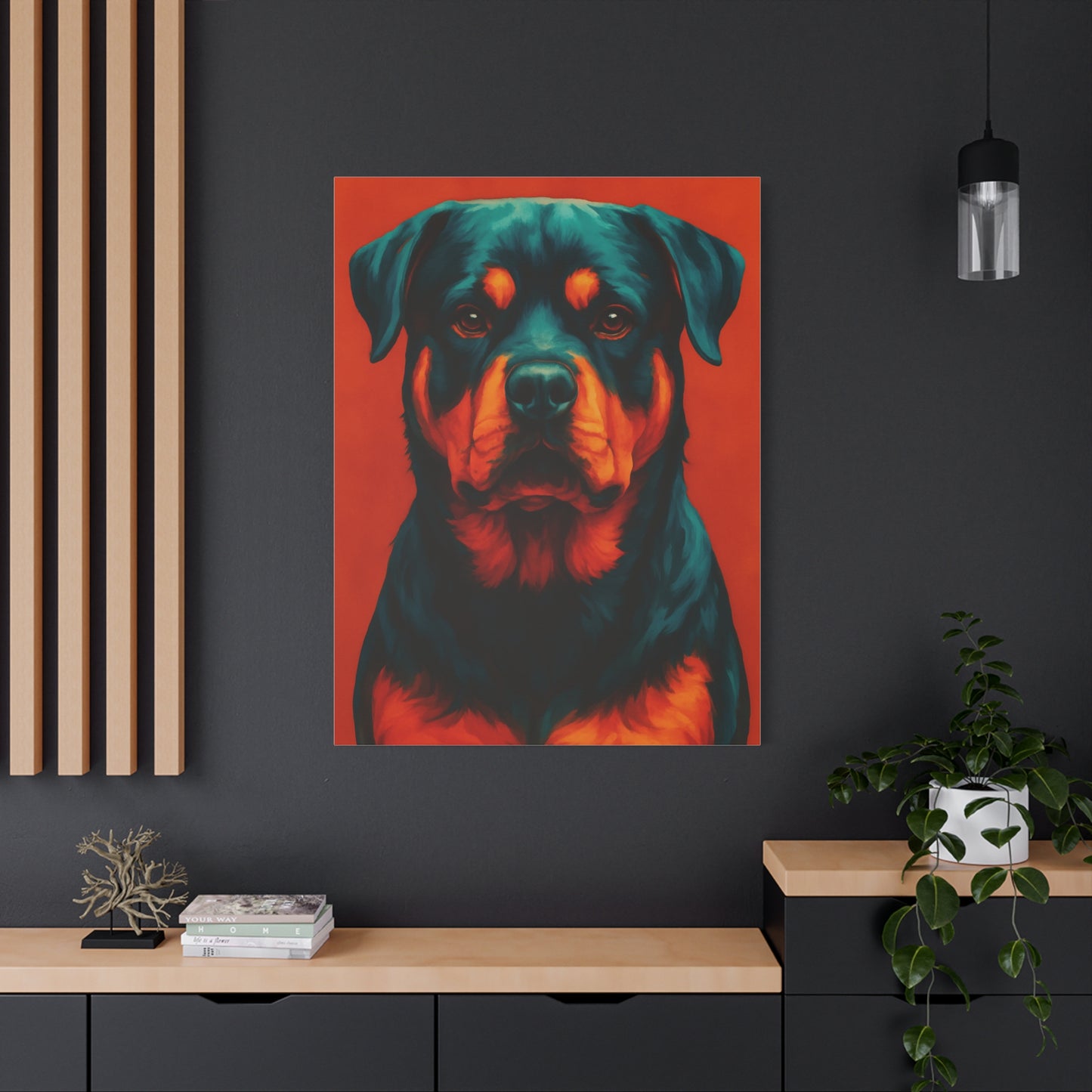 Rottweiler Wall Art – Bold & Loyal Dog Canvas Print