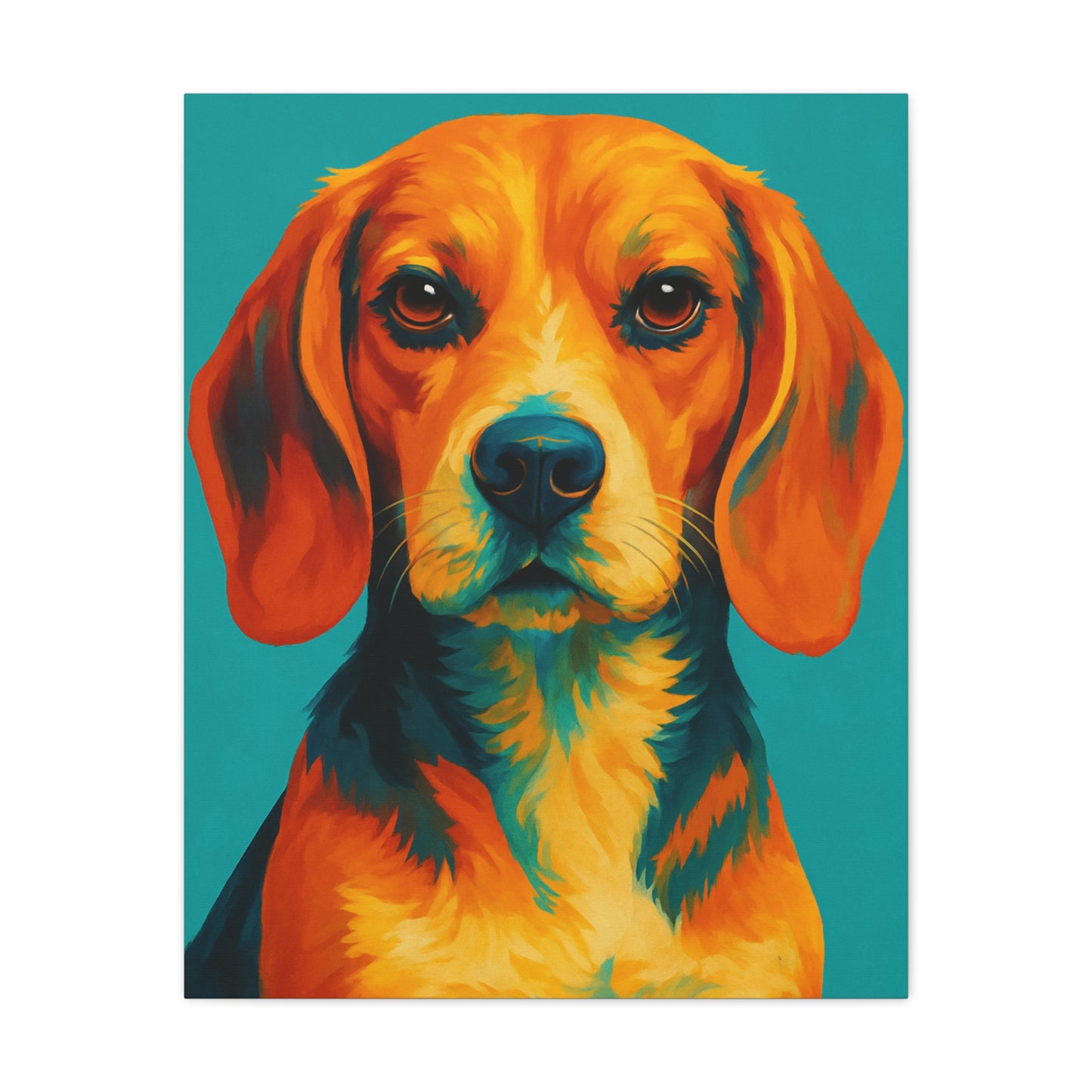 Beagle Wall Art – Vibrant & Loyal Dog Canvas Print