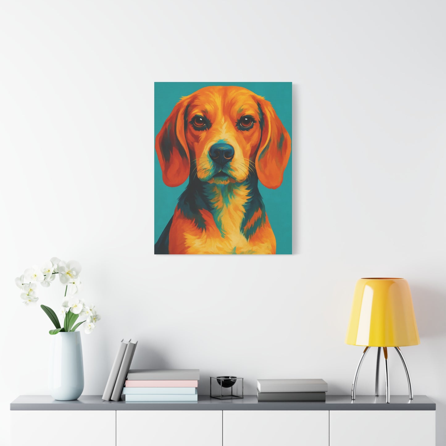 Beagle Wall Art – Vibrant & Loyal Dog Canvas Print