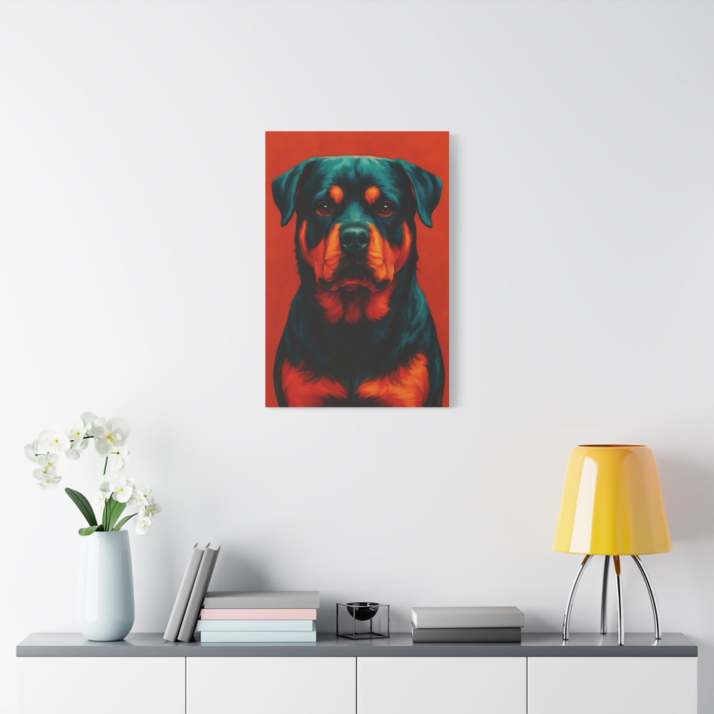 Rottweiler Wall Art – Bold & Loyal Dog Canvas Print