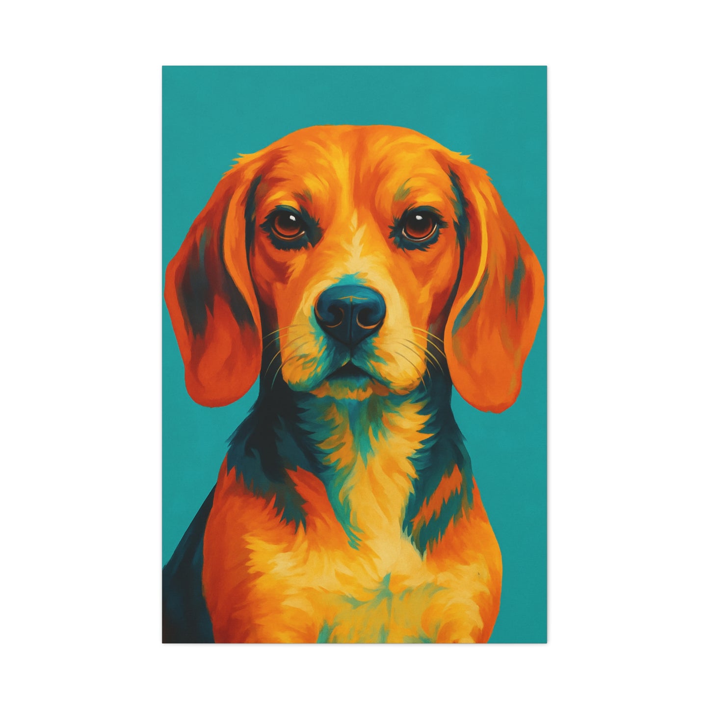 Beagle Wall Art – Vibrant & Loyal Dog Canvas Print